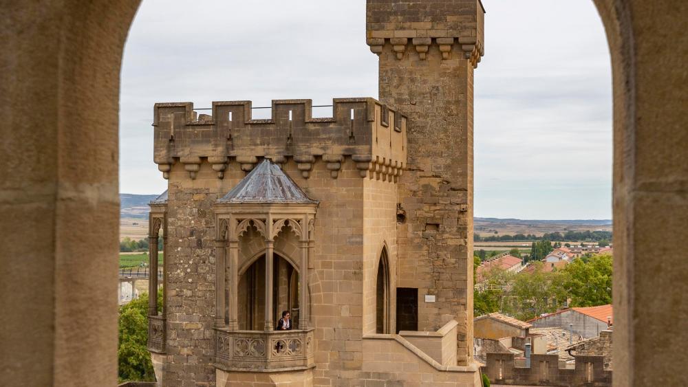 niños castillo de Olite